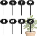 CUTHOLLOW 8PCS Metal Plant Markers Stakes Fruits and Vegetable for Outdoor Indoor, 3.5"x7" Waterproof Cute Garden Plant Labels Signs Tags for Farmhouse Greenhouse Decor - Funny Gardening Gifts
