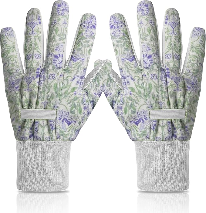 Women's Gardening Gloves Weeding and Thorn Resistant Work Gloves for Digging Planting Pruning Raking-Grown