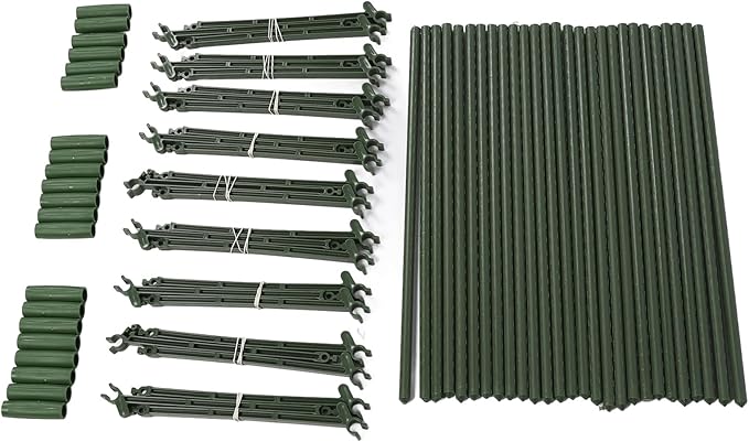 Zerone Tomato Cage, Sturdy Tomato Plant Stakes Support Cages, for Robust Growing, Adjustable Stakes with Multifunctional Usage and Easy Assembly, Suitable for Indoor and Outdoor (120cm)