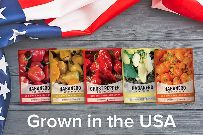 Hot Pepper Growing Kit – Grow Your Own Super Spicy Peppers – Non-GMO Heirloom Seeds, Complete Indoor Pepper Growing Kit and Outdoor, Perfect for Home Gardens & Hot Sauce Lovers
