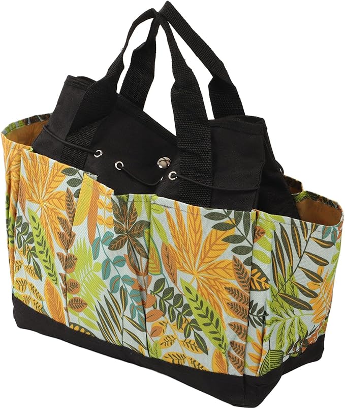 Garden Tool Storage Bag, Portable Gardening Organizer with Multiple Pockets, Large Capacity Garden Tool Kit Holder for Outdoor Planting, Made of Durable 600D Polyester with Strong