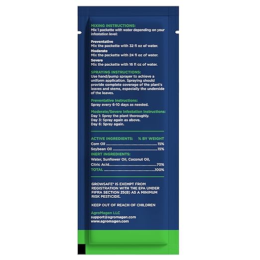 GrowSafe Bio-Pesticide, Organic and Natural Miticide, Fungicide and Insecticide (Ready-to-Use 24 fl.oz)