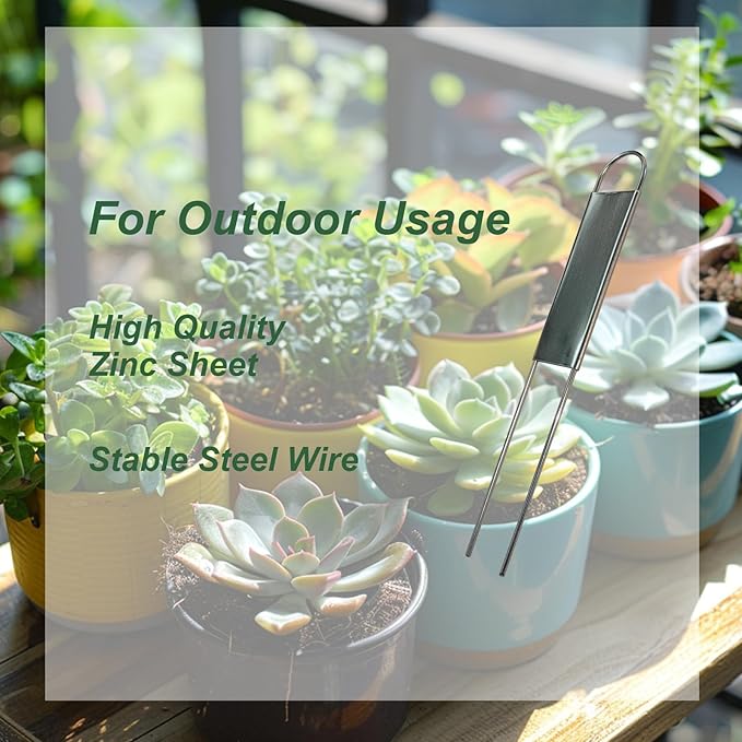 40 Pieces Metal Plant Labels 6 Inch Zinc Metal Plant Tags Garden Label Markers Outdoor Planting Garden Markers for Plants Vegetables Herb Seedlings Flowers