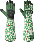 Schwer Gardening Gloves for Women, Rose Pruning Gloves with Forearm Protection, Touchscreen, Fingertip & Palm Strengthening, Breathable & Comfortable Long Garden Glove for Yard, Gardening Gifts, XL