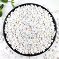 YISZM 2LB Succulent and Cactus Gravel Pebbles, 1/5 Inch White Natural Decorative Polished Stones, River Rocks for Plants, Vases, Aquariums, Terrarium and Outdoor Gardening,White