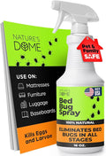 Nature's Dome Bed Bug Spray – 100% Kill Rate, 16 OZ Natural Bed Bug & Mite Killer, Destroys Eggs, Kills Resistant Strains, Long-Lasting Protection, Safe for Home Use