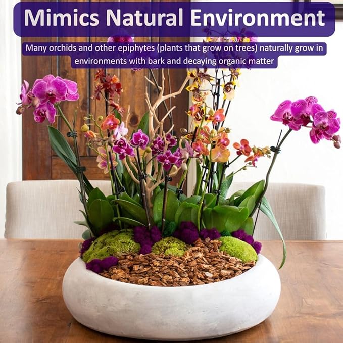 SuperMoss (23111) Orchid Potting Bark, 100% Natural Douglas Fir Bark, 1/4", 2 Cu. Ft.