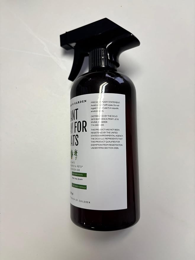 Kate's Garden Plant Spray for Insects & Getting Rid of Gnats. Fungus Gnat Killer & Bug Spray for Indoor Plants (16oz, Pet Safe, Non Toxic)