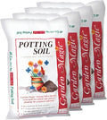 Michigan Peat 4 Pack Garden Magic General Purpose Moisture Retaining Potting Soil Mix for Indoor and Outdoor Planting, 40 lb Bag