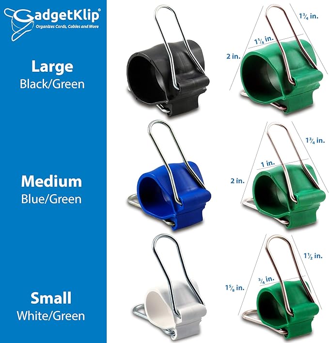 Reusable Greenhouse Clips Made in USA – Orchid Clips, Plant Support Clips & Cord Clips – Heavy-Duty, Weather-Resistant & Durable – Secure Stems, Vines, Wires, Cables, Tomato Plants – Indoor & Outdoor