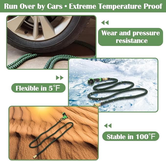 RooTrimmer 5 Gallon Nursery Pots (20-Pack) + 50ft Garden Hose with Spray Nozzle 2P + 3-in-1 Soil Tester 2P for Moisture/Light/pH | All-in-One Gardening Kit for Indoor/Outdoor Plants