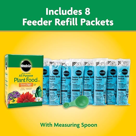 Miracle-Gro Water Soluble All Purpose Plant Food,Plant Fertilizer for Indoor or Outdoor Plants,Roses,Flowers,Houseplants,Vegetables and Trees,10 lb.,(Pack of 4)