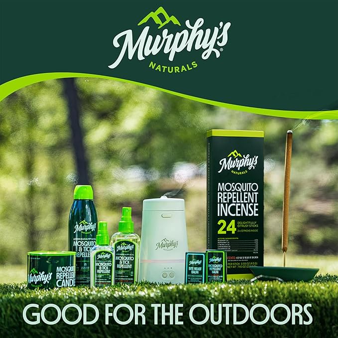 Murphy's Naturals Mosquito Bug Repellent Candles for Outdoor Patio, Citronella & Essential Oils, Soy/Beeswax Blend, 30-Hour Burn Time, 9 Ounce, 2-Pack