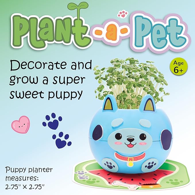 Creativity for Kids Plant-A-Pet: Puppy Toys for Girls - Mini Gifts for Girls, Arts and Crafts for Kids, DIY Activity Set & Spring Crafts (Ages 6+)