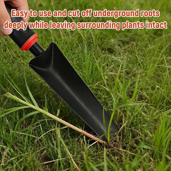FR Handheld Weed Puller for Driveway Cracks – Portable Crevice Weeder Tool with V-Shaped Steel Blade – Manual Grass & Dandelion Remover for Patio, Sidewalk & Garden