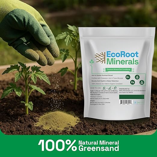 Greensand Soil Conditioner, 20 lb – Organic Fertilizer & Natural Soil Amendment for Garden, Lawn & Plants – Improves Structure & Moisture Retention