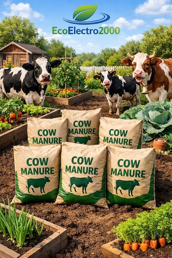 Lot of 6, 20 or 60 Organic Humus and Manure Soil, Each Bag is 1 Cu. Ft. Consists of 80% Compost Base and 20% Manure Delivered to Your Door, Never Carry Heavy OR Mess Your CAR Trunk. (20)