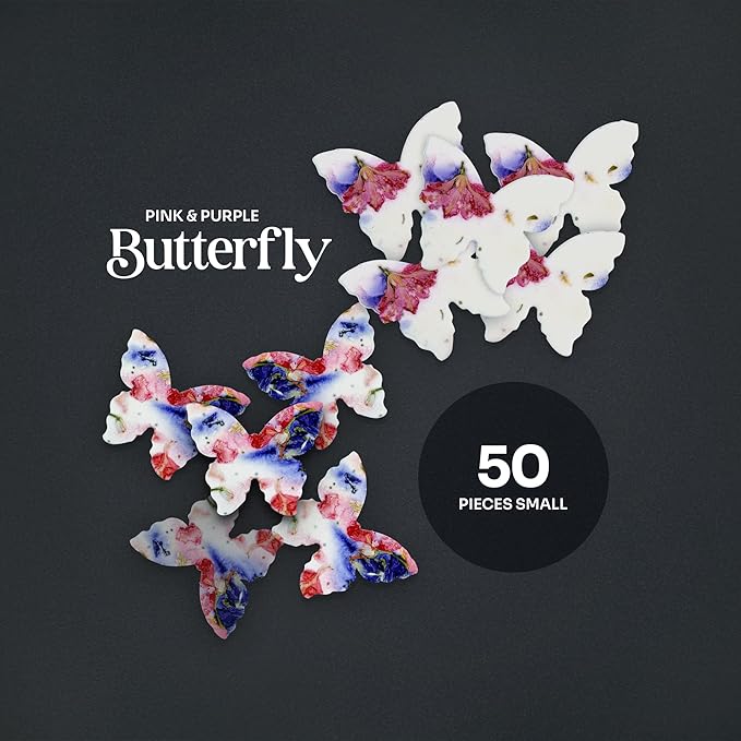 50pcs Small Pink & Purple Butterfly Seed Paper – Plantable & Writable Wildflower, Gift for Mom This Mother’s Day, Use for Shower Favors Weddings, Party Favors or Life Events