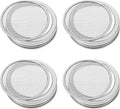 4pcs 70mm Stainless Steel Sprouting Lids for Mason Jars, 304 Mesh Sprouter Covers for Germinating Seeds, Canning Kit Accessories for Home Kitchen Use