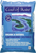 Coast of Maine OMRI Listed Wiscasset Blend Earthworm Castings Compost Potting Soil Blend for Container Gardens and Flower Pots, 20 Quart