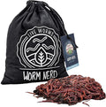 Worm Nerd Composting Worms – Live Red Wriggler Compost Worms Mix – Sustainable Compost Worms Live for Organic Materials - Worm Composting Set for Better Soil Structure 100 Worms *CANNOT SHIP TO HAWAII