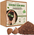 Legigo 10LBS Organic Coco Coir Brick for Plants- 100% Natural Compressed Coconut Coir Brick with Low EC & pH Balance, Coco Coir Fiber Grow Medium Potting Soil for Herbs, Flowers, Plants and Reptile