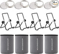 Seed Sprouting Jar Germination Kit Accessories - Blackout Sleeves/Jar Stands/Sprout Lids for Wide Mouth Mason Jar - for Growing Alfalfa, Broccoli, Bean Sprouts, Microgreens (4 Pack)