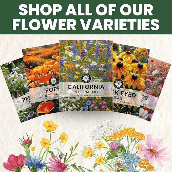 California Regional Mix – 19,000 Seeds for Planting – 2026 Season – 1 Ounce Pouch