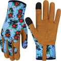 Leather Gardening Gloves for Women Thorn Proof Garden Gloves Touch Screen Working Gloves Gifts,M