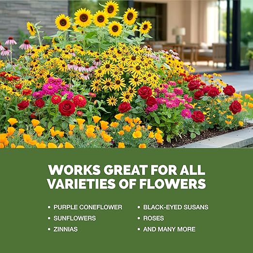 Flower Fertilizer – Liquid Plant Food for More Blooms, Bigger Flowers & Vibrant Color, 1 Gallon