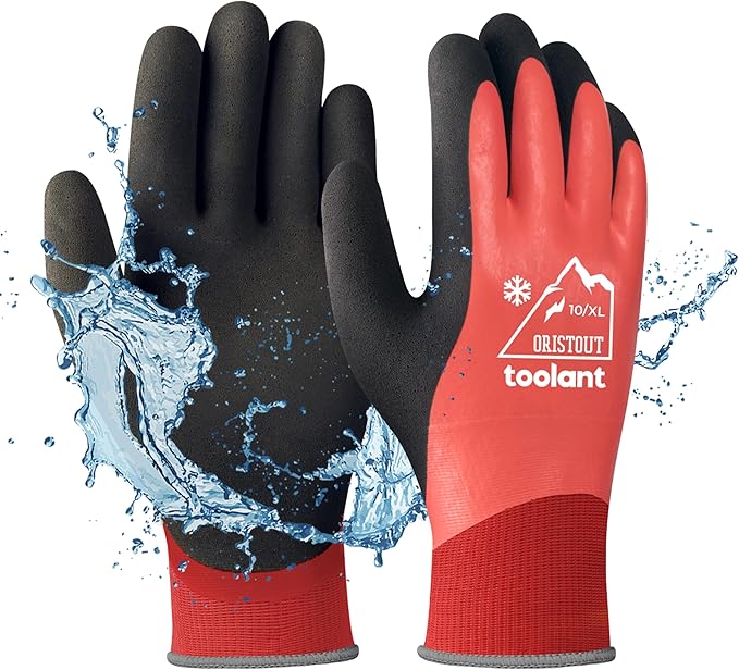 Waterproof Winter Work Gloves for Men and Women, Touchscreen, Freezer Gloves, Thermal Insulated, for Cold Weather