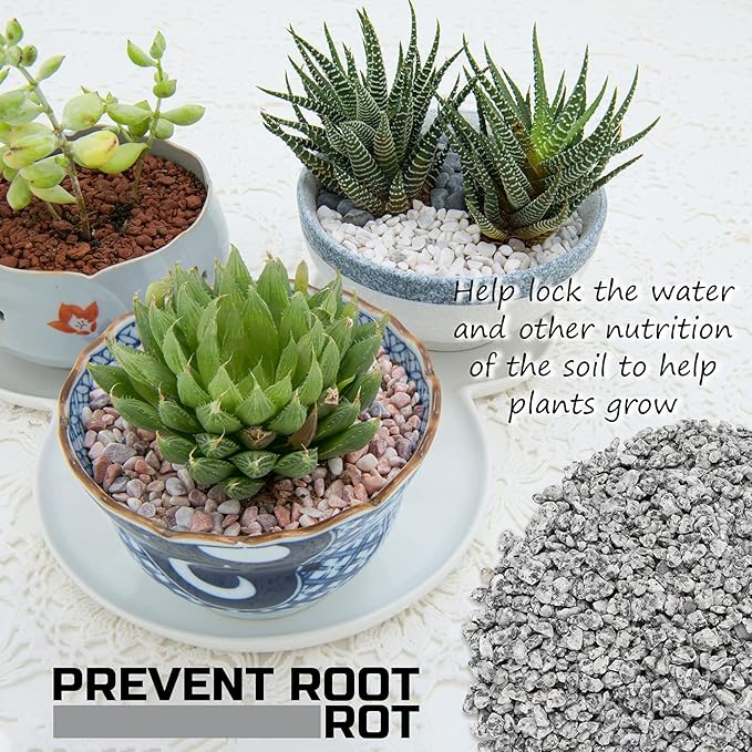 2LBS Horticultural Succulent Rocks Bonsai Mix Succulent Potting Mix Lava Rocks Cactus Soil Potting Mix Amendment