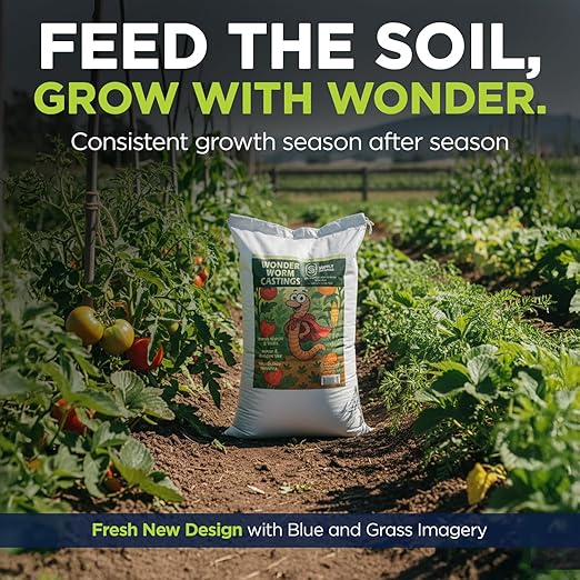 Supply Solutions | Wonder Worm Castings - Premium Organic Earthworm Compost Fertilizer for Indoor & Outdoor Plants, Houseplants, Vegetables, Fruit Trees & Garden Soil Enrichment (40 Pounds)