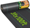 3ftx100ft Weed Barrier Landscape 3.2oz Fabric Heavy Duty, Woven Weed Control Cloth, Woven Geotextile Fabric for Underlayment, Gardening Ground, Commercial Driveway Weed Block Cover Mat