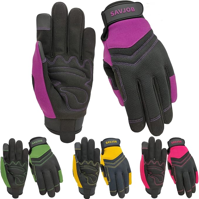 Safety Work Gloves for Men&Women,Utility Working Gloves,Mechanic Gloves,Yard Work Gloves,Performance Fit,Touchscreen
