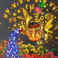 Big Solar Lanterns Outdoor Waterproof, Gift for Mom Grandma Women Wife Daughter Mother's Day, Blue Hummingbird Watering Can Light With Shepherd Hook, Solar Path Light Yard Outdoor Patio Garden Decor