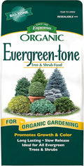 Espoma Organic Evergreen-Tone 4-3-4 Natural & Organic Fertilizer and Plant Food for Evergreen Trees & Shrubs. 8 lb. Bag. Use for Planting & Feeding to Promote Optimum Growth