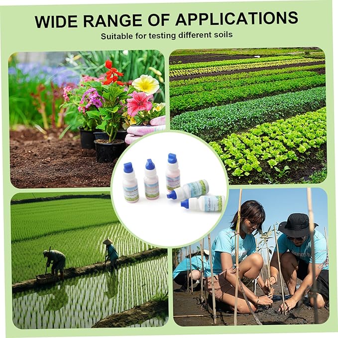 1 Set Soil Test Kit Professional Soil Tester for Garden Nutrients, Nitrogen Phosphorus Potassium Testing Kit for Agriculture, Lawn, Indoor and Outdoor Gardening