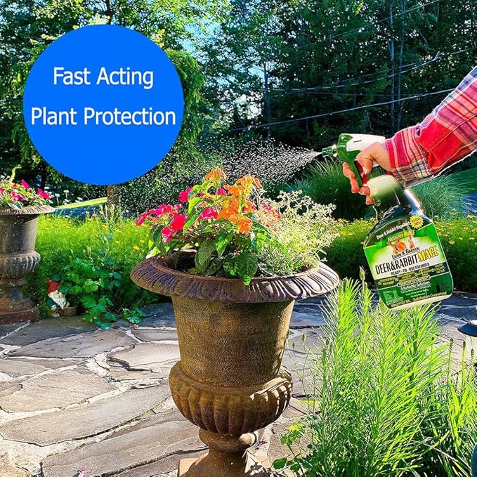 Nature’s MACE Deer & Rabbit Mace, Deer Repellent for Plants, 40 oz Combo Kit, Peppermint Spray, Keeps Deer Off Your Garden, Repel from Home, Safe to Use Around Children, Pets, Plants & Produce