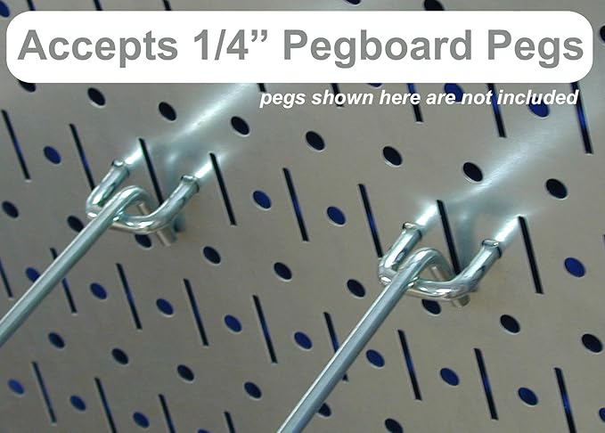 Wall Control Pegboard Garden Supplies Storage and Organization Garden Tool Organizer Kit with Red Pegboard and White Accessories