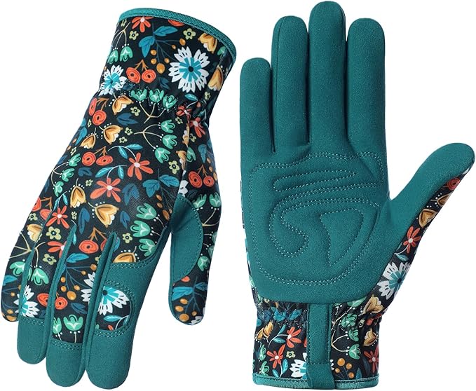 Tavaleu Gardening Gloves for Women, Thorn Proof Puncture Resistant Leather Garden Gloves, Breathable Working Gloves