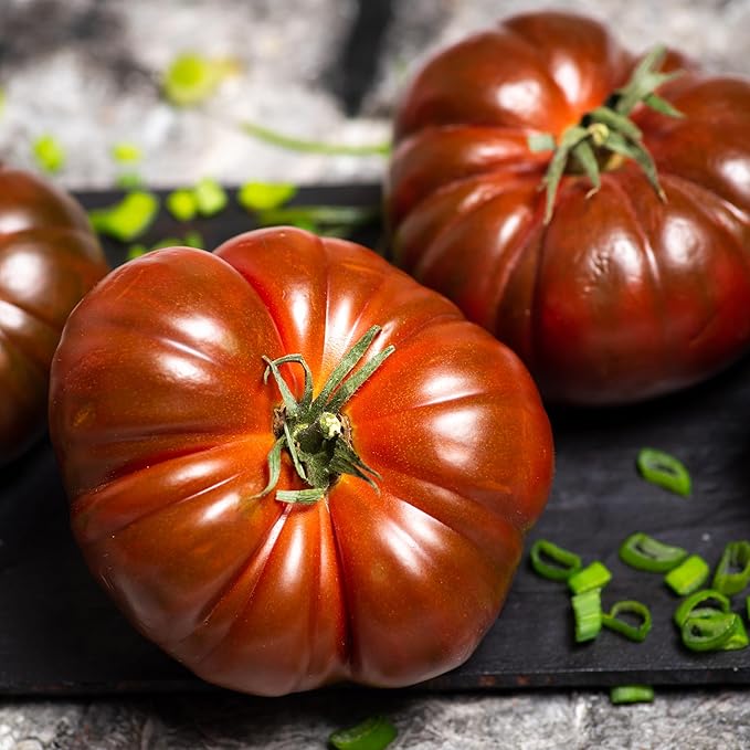 Purely Organic Tomato Seeds (Cherokee Purple) - Approx 75 Seeds - Certified Organic, Non-GMO, Open Pollinated, Heirloom, USA Origin