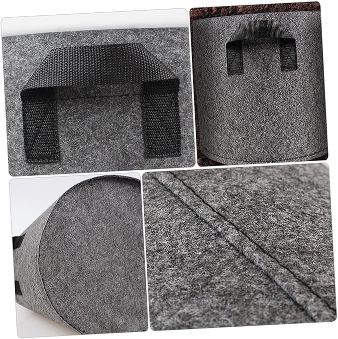 NUOBESTY 6pcs 3 Gallon Non-Woven Plant Nursery Grow Bags for Gardening, Thickened Fabric Planting Pots, Vegetable and Flower Seedling Containers, Reusable Garden Grow Bags