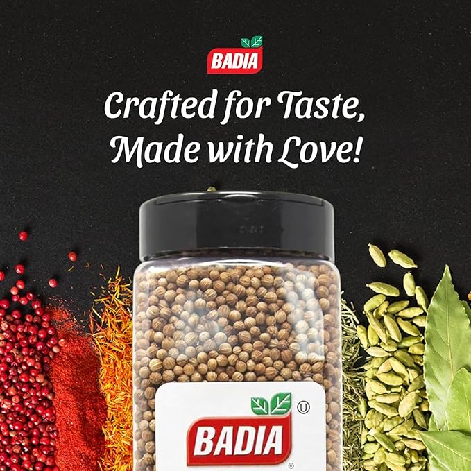 Badia Coriander Seeds Whole, 12 oz - Bright, Citrusy & Slightly Peppery Flavor