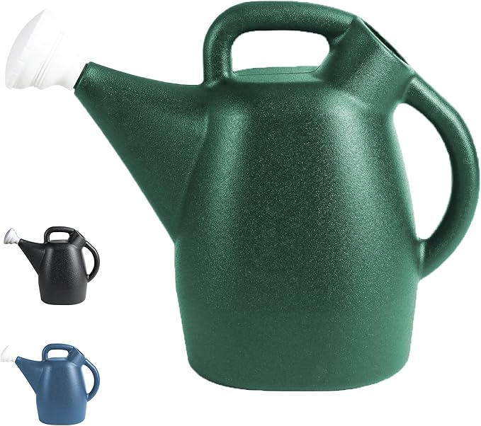 Chapin 48009 Watering Can, 2 Gallon, Indoor and Outdoor Plants, Lawn, Garden, Removable Nozzle, Drip-Free Sprinkler Head, Recycled Plastic, Green