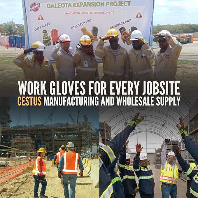 Cestus 6013, Blue Work Gloves (1,3,12,120 Pairs)