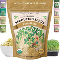 Seedboy Organic Non-GMO Fenugreek Seeds for Sprouting - Microgreens Sprouting Seeds - 8 oz Bag Makes 8 Quarts / 24 Servings (Fenugreek)
