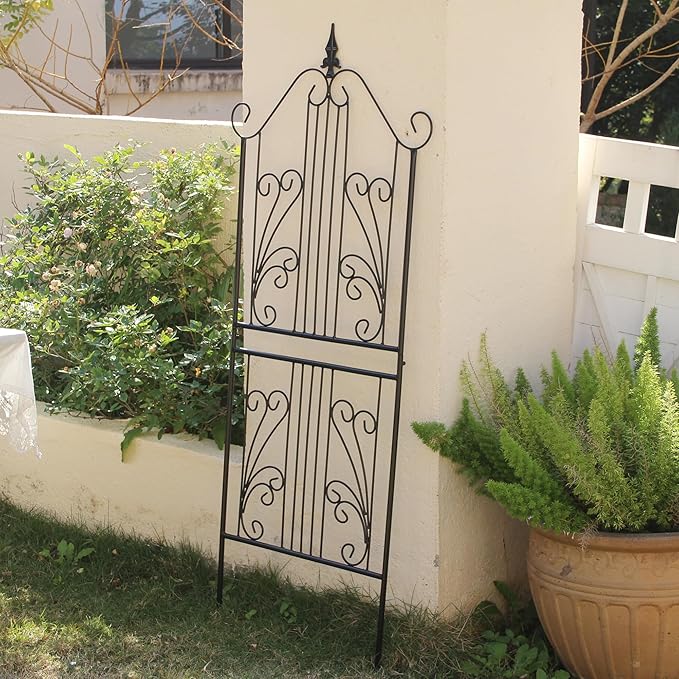 1 Pack Trellis for Climbing Plants Outdoor 59" H x 22" W Rustproof Sturdy Garden Trellis Climbing Plant Support Structure for Climbing Cucumber Tomato Rose Vegetable Flower Plant Trellises