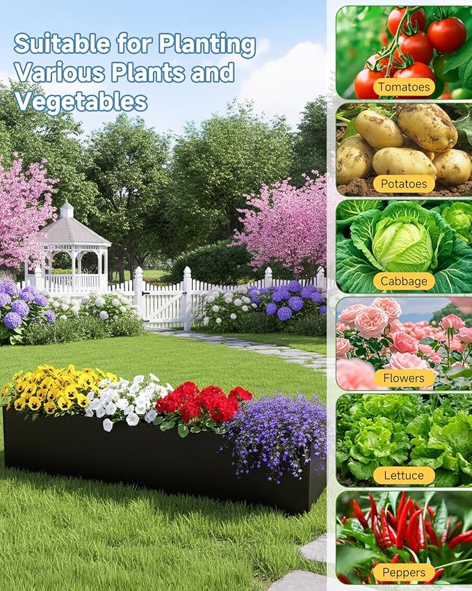 Cucumber Trellis with Grow Bag for Raised Bed, A-Shape Garden Trellis for Climbing Plants Outdoor, Metal Plant Trellis with Garden Netting for Flower Vegetables, Pea, Grape (67 * 17 * 65inch(L*W*H)