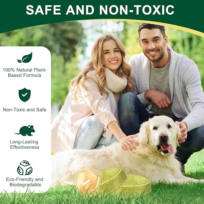 【𝐇𝐢𝐠𝐡𝐥𝐲 𝐄𝐟𝐟𝐞𝐜𝐭𝐢𝐯𝐞】 Mouse Rodent Repellent – Peppermint Lemon Oil Rodent & Insect Repellent Balls 24 Pack, Plant-Based Deterrent for Mice, Rats, Roaches & Bugs, Indoor & Outdoor Use